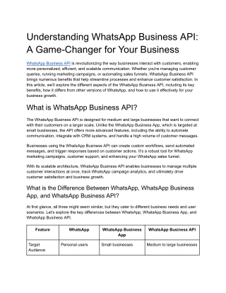 understanding whatsapp business api a game
