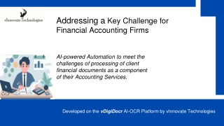addressing a key challenge for financial