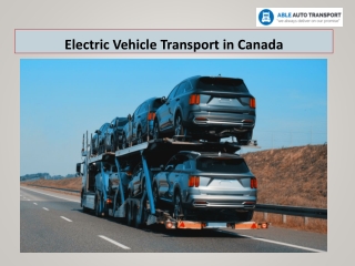 Electric Vehicle Transport in Canada