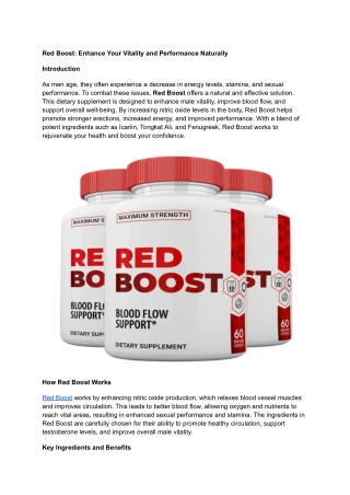Red Boost