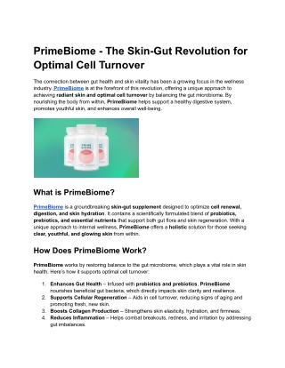 PrimeBiome