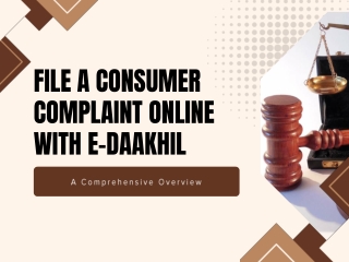 File a Consumer Complaint Online with E-Daakhil Portal