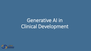 Generative AI in Clinical Development |Clival Database