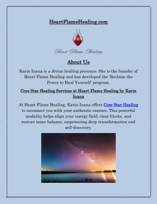 Core Star Healing to Restore Your Core Essence with Karin Inana