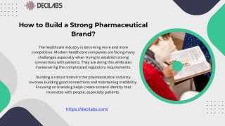 how to build a strong pharmaceutical brand
