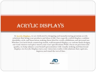 Acrylic Displays