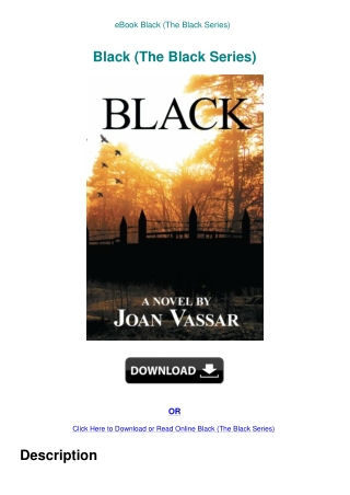 eBook Black (The Black Series)