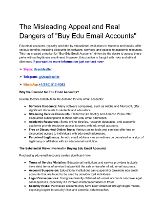 the misleading appeal and real dangers