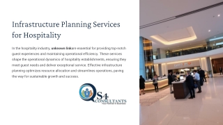 Seamless Infrastructure Planning for Hotels & Resorts