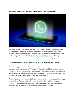 Exploring the Demand for Bulk WhatsApp Marketing Software2