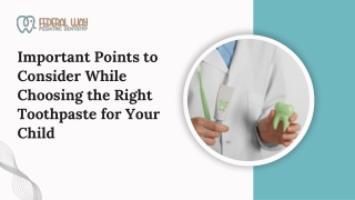 important points to consider while choosing