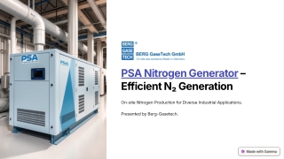 PSA Nitrogen Generator: On-Site N₂ Production