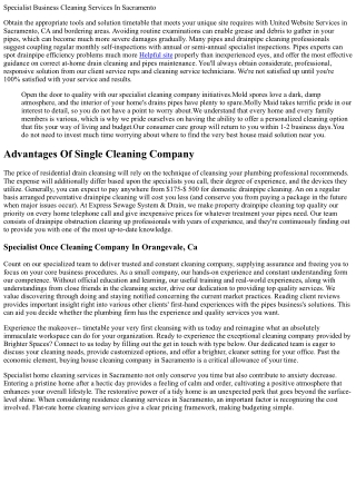 specialist business cleaning services