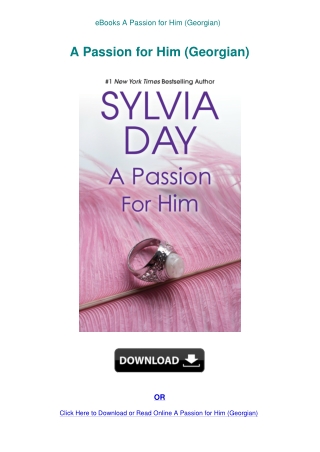 eBooks A Passion for Him (Georgian)