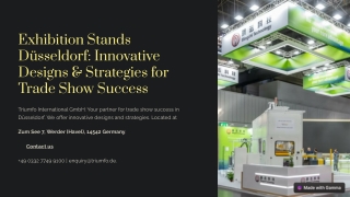 Exhibition Stands Düsseldorf: Innovative Designs & Strategies