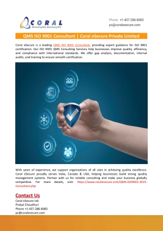 QMS ISO 9001 Consultant