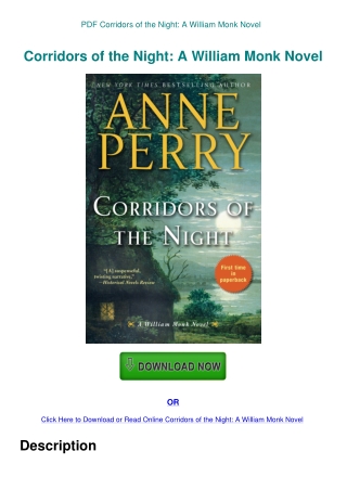 PDF Corridors of the Night A William Monk Novel