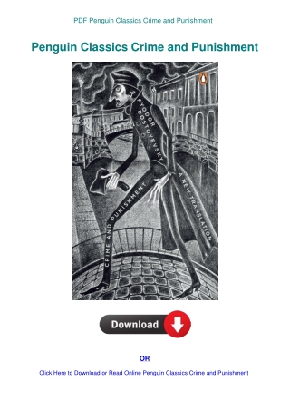 PDF Penguin Classics Crime and Punishment