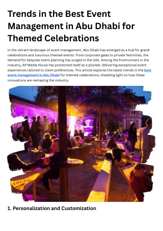 Trends in the Best Event Management in Abu Dhabi for Themed Celebrations (1)