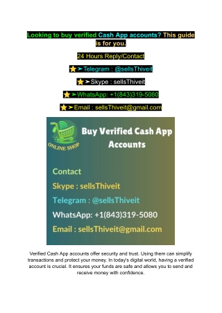 Looking to buy verified Cash App accounts