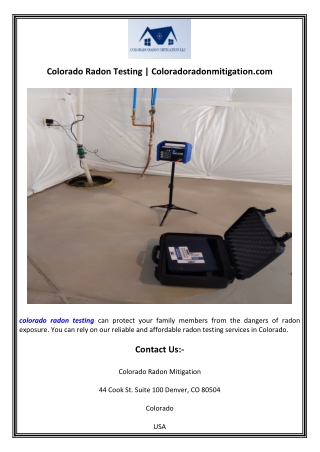 colorado radon testing coloradoradonmitigation com