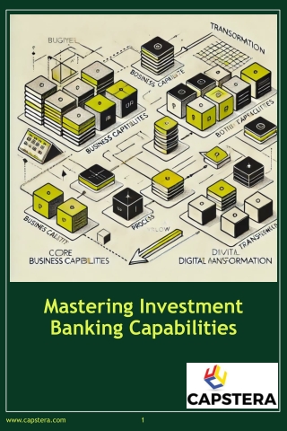 Business Capability Mapping for Investment Banks