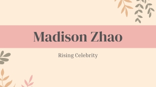 Who is Madison Zhao Everything You Need to Know