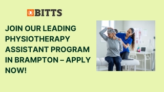 join our leading physiotherapy assistant program