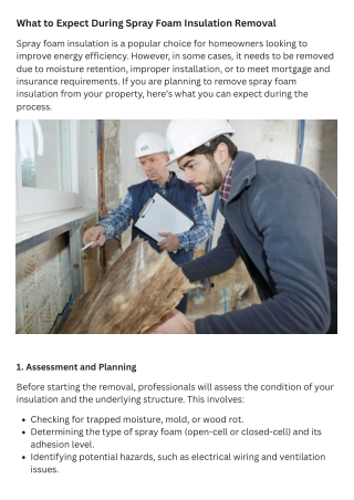 what to expect during spray foam insulation
