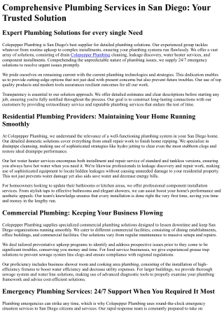 Plumber San Diego
