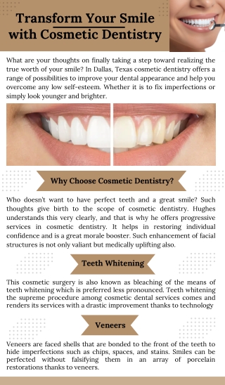 Transform Your Smile with Cosmetic Dentistry
