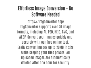 effortless image conversion no software needed