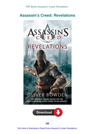 PDF Books Assassin's Creed Revelations