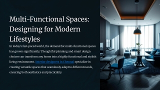 Multi-Functional Spaces_ Designing for Modern Lifestyles