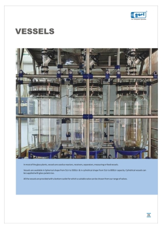High-Quality Glass Reactors & Jacketed Vessels by Goel Scientific