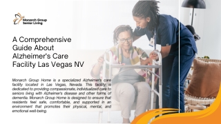 A Comprehensive Guide About Alzheimer's Care Facility Las Vegas NV
