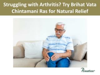 Struggling with Arthritis Try Brihat Vata Chintamani Ras for Natural Relief