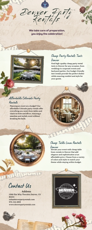 Affordable Party Rentals in Denver Tents Linens and More