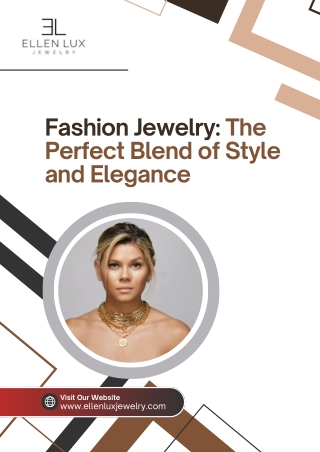 Fashion Jewelry The Perfect Blend of Style and Elegance