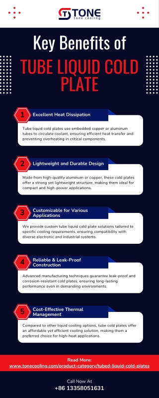 The Benefits of Tube Liquid Cold Plate [Infographic]