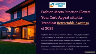 Fashion Meets Function Elevate Your Curb Appeal with the Trendiest Retractable Awnings of 2025