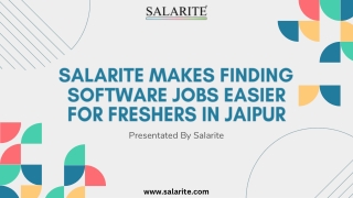 salarite makes finding software jobs easier