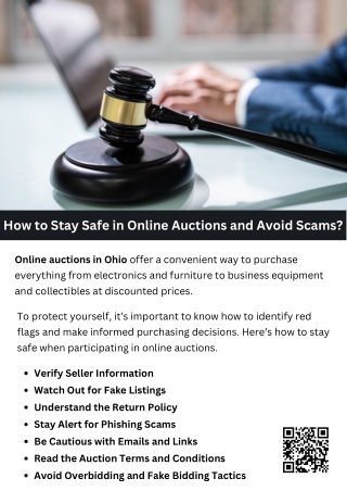 how to stay safe in online auctions and avoid