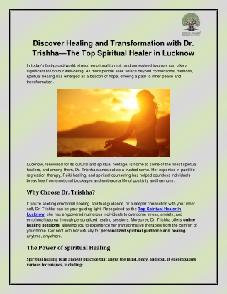 Top Spiritual Healer in Lucknow