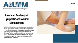 Lymphatic Therapy Courses by Reputed Institutes Opening Great Career Paths