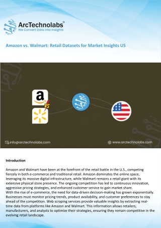 amazon vs walmart retail datasets for market