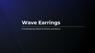 wave earrings