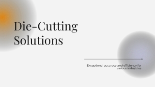 Die-Cutting Solutions