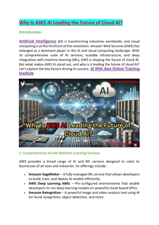 why is aws ai leading the future of cloud ai