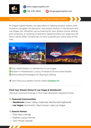 Top Realtor in Henderson & Las Vegas, NV – Expert Guidance